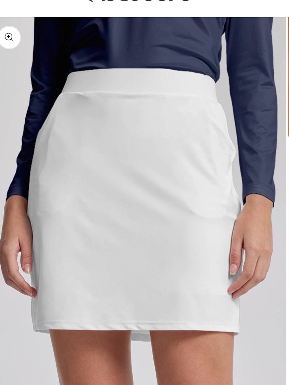 Classic White High-Rise Mini Skirt